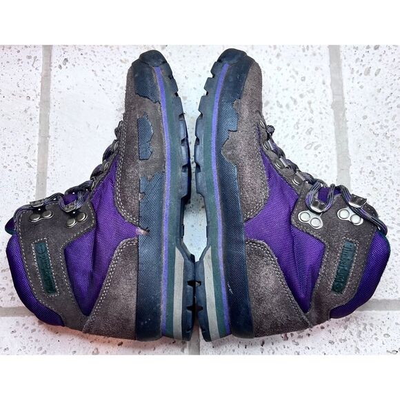 Timberland EUC Purple Brown Suede Hiking Desert Ankle Boots Size 7 - Picture 8 of 14